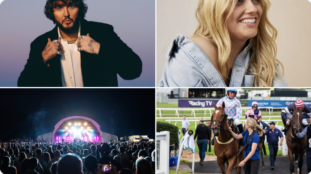 James Arthur and Ella Henderson at Market Rasen Races on WhatsOnLincs what's on in Lincolnshire by LincsConnect the Lincolnshire blogger, LincsBlogger